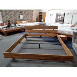 Massiv Wildeiche Holzbett "Easy Sleep 200 x 220"