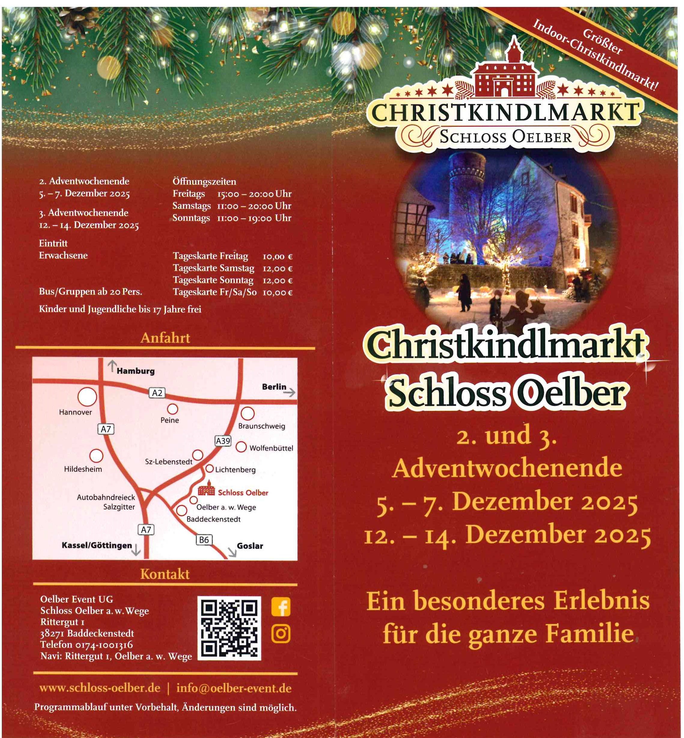Christkindlmarkt 2. und 3. Adventwochenende
