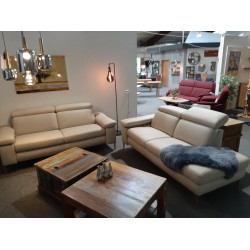 Moderne Leder Garnitur „OR Concept“ 3er Sofa und Recamiere